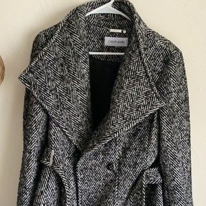 Tweed Trench Coat